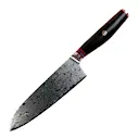 Skarp santokukniv 17,8 cm stål/trä