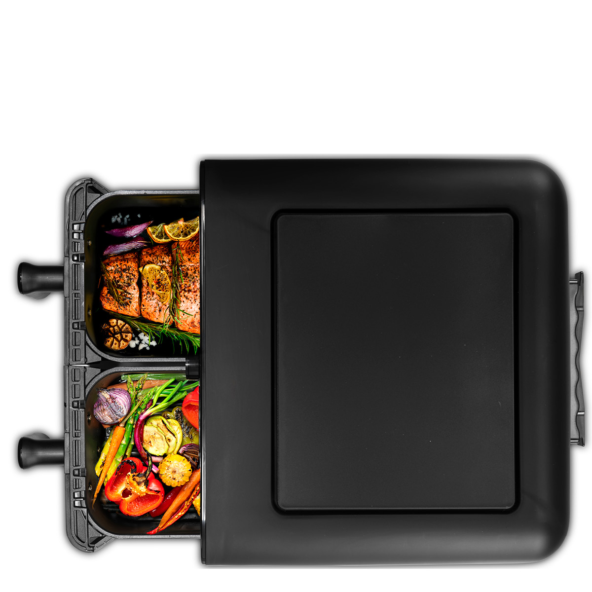 Sabor Duett airfryer dubbel 11 L matt svart