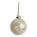 Clearena julkula 8 cm råvit/guld