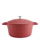 Cast Aluminium gryta 4 L röd