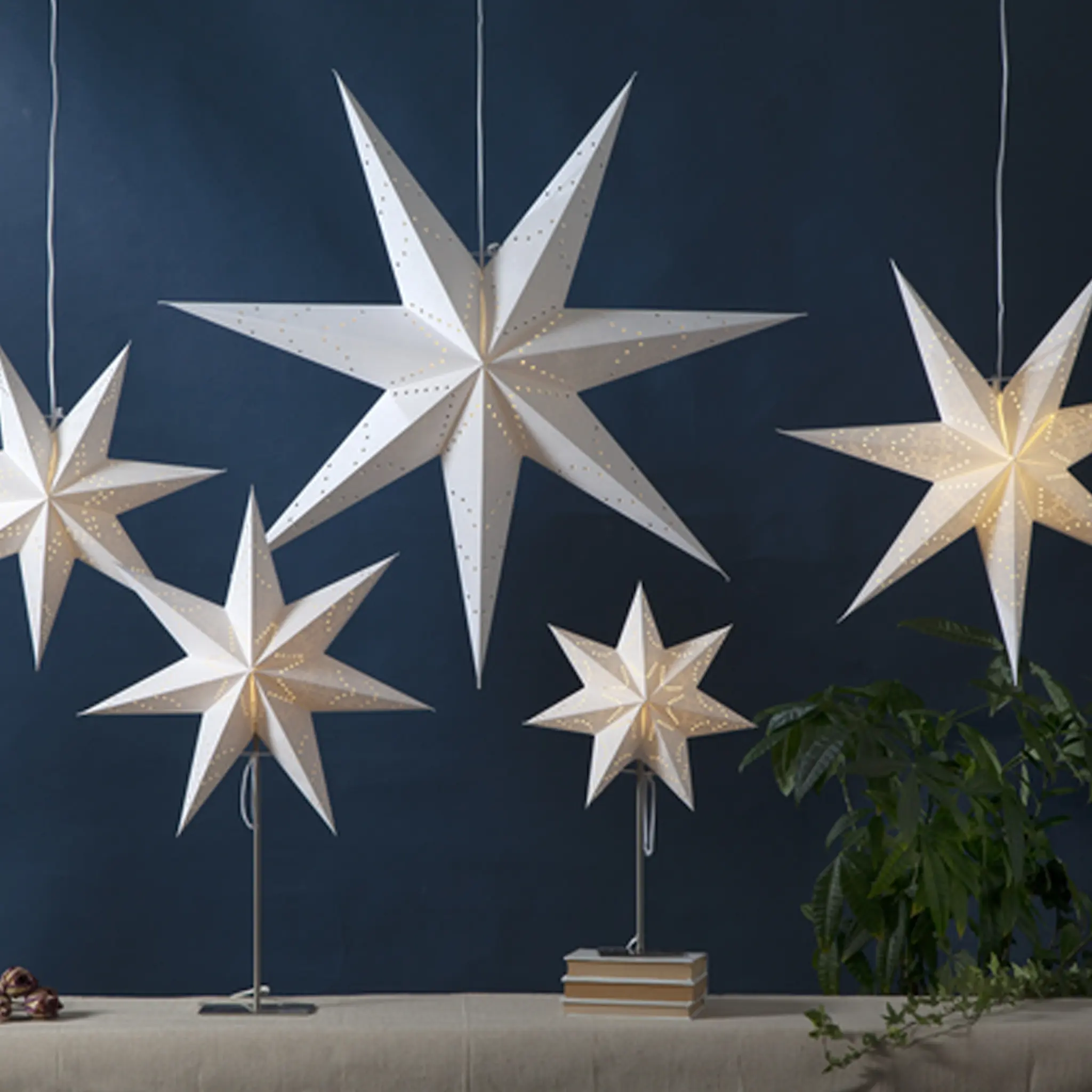 Star Trading Sensy Pappersstjärna 70 cm Vit
