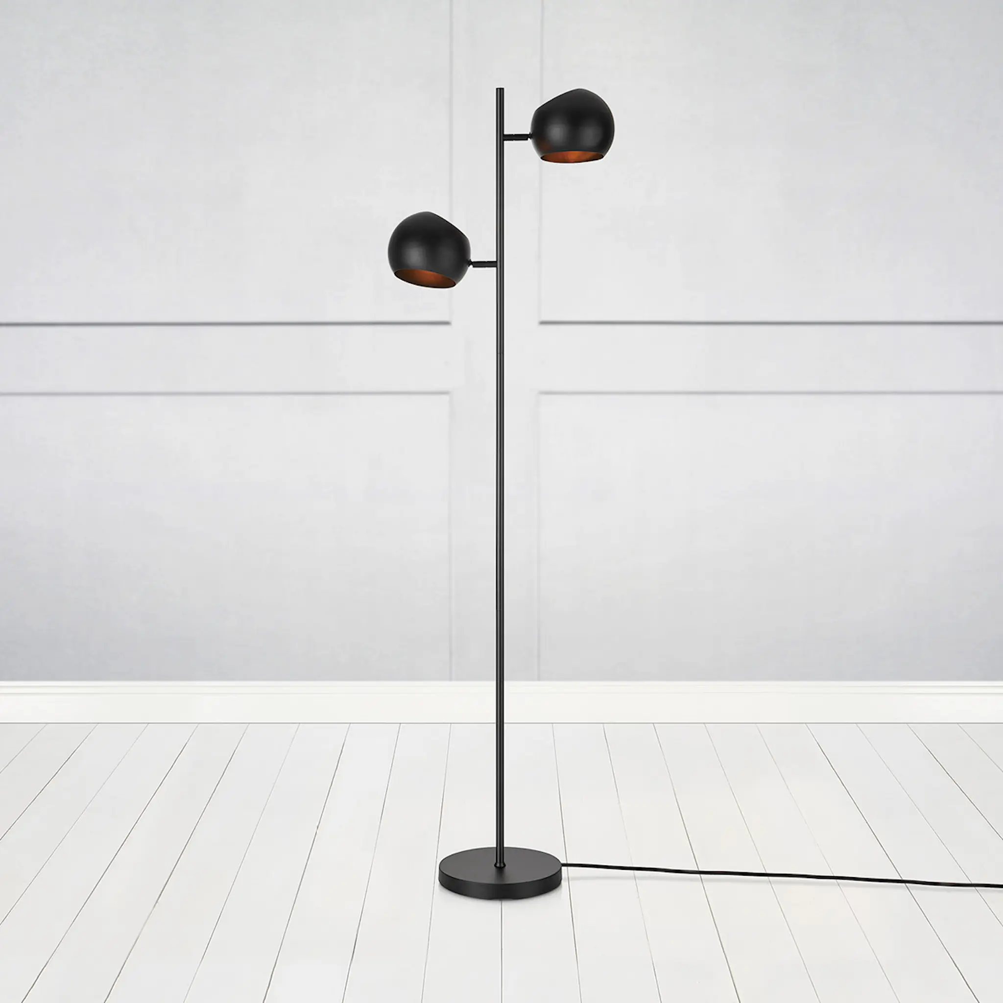 Markslöjd Edgar golvlampa 145 cm svart
