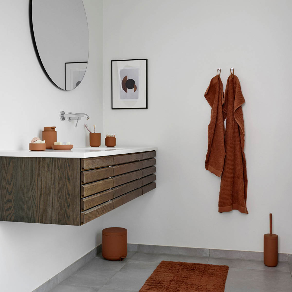 Zone Denmark Classic kylpypyyhe 70x140 cm terrakotta