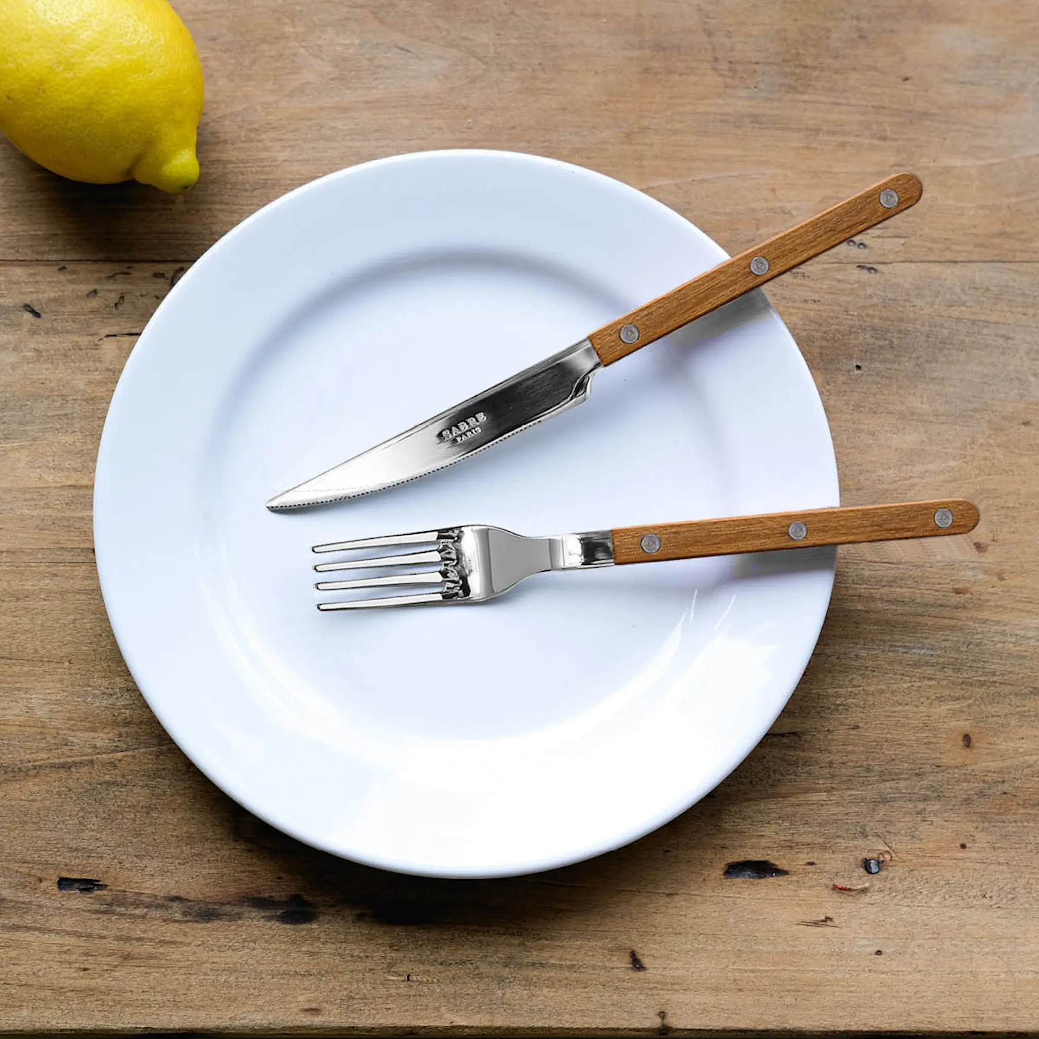 Sabre Bistrot ruokailuvälinesarja 4 kpl tiikki
