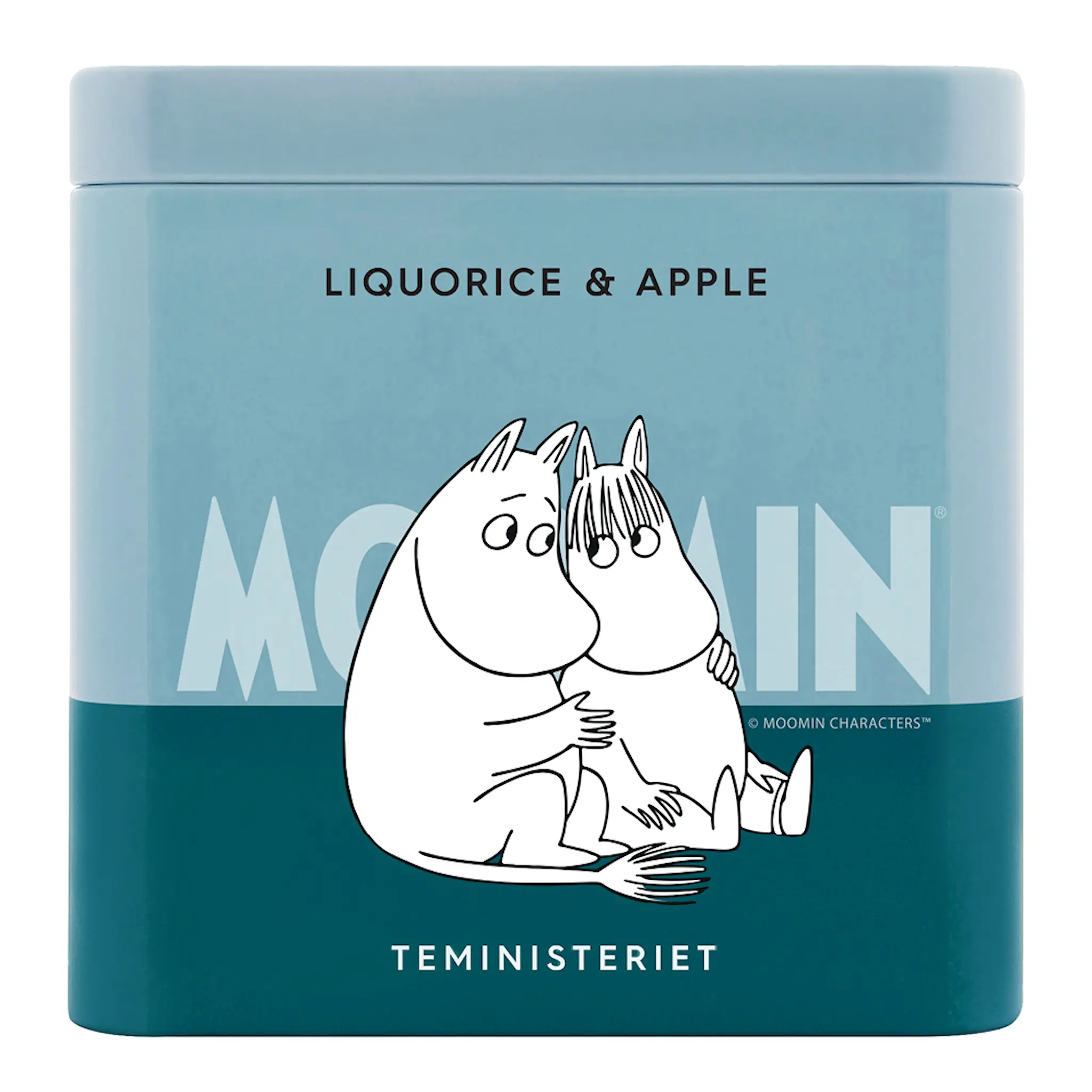 Teministeriet Mumin teburk svart te lakrits & äpple 100 g