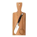 Skärbräda & ostkniv santoku 2 delar svart