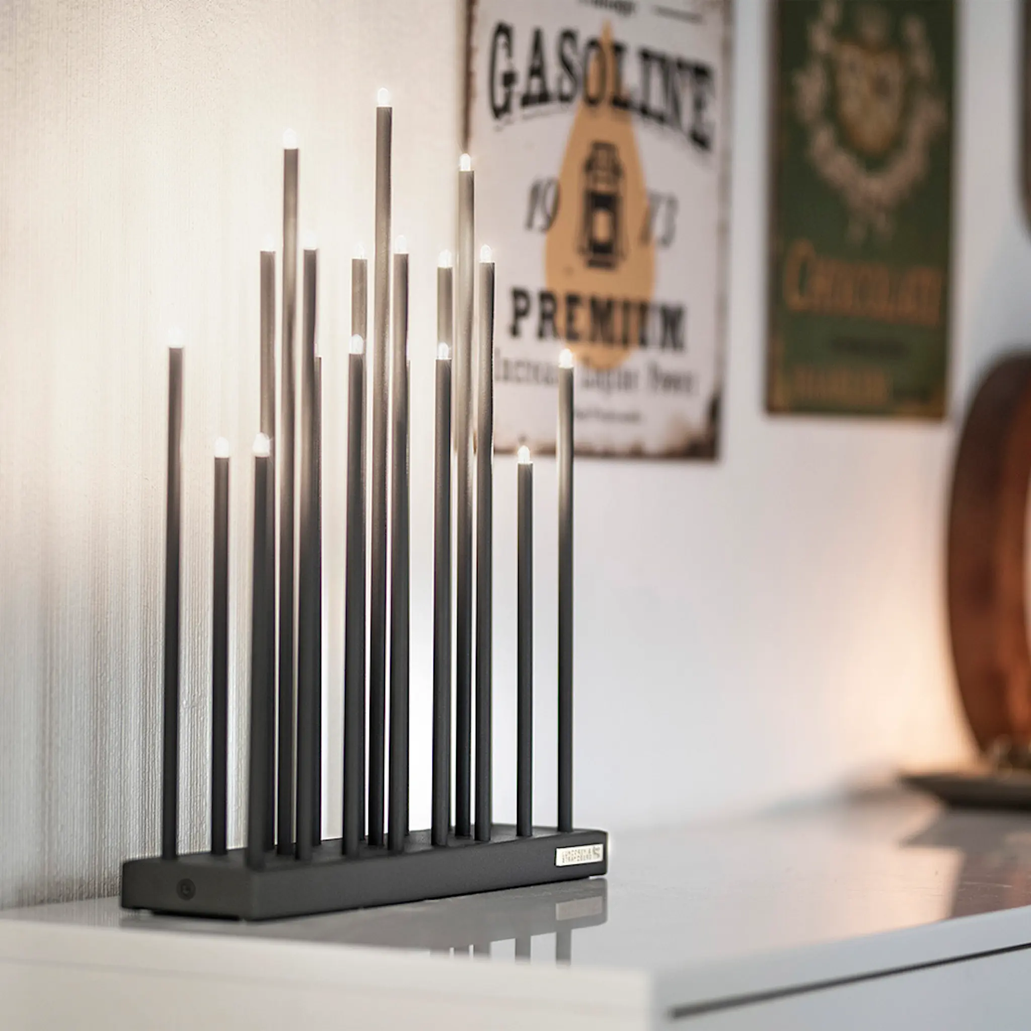 Smak Design Elflugan Adventsljusstake Original 32x8 cm Antracit