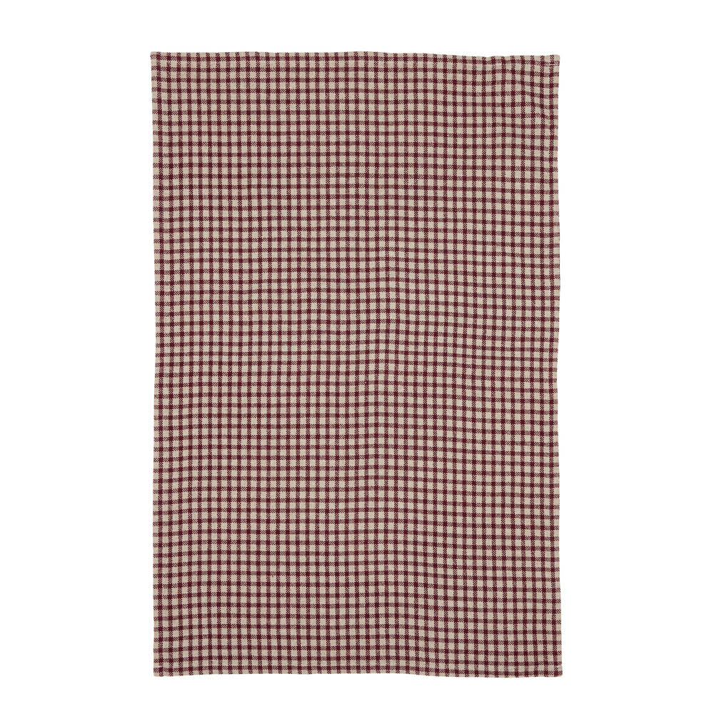 Fondaco Mette kökshandduk 50x70 cm vinröd