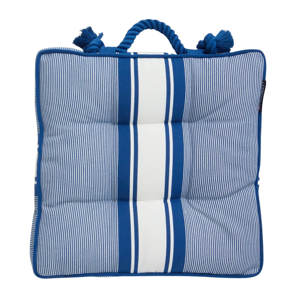 Lexington Istuintyyny raidallinen 40x40 cm Sininen/Valkoinen