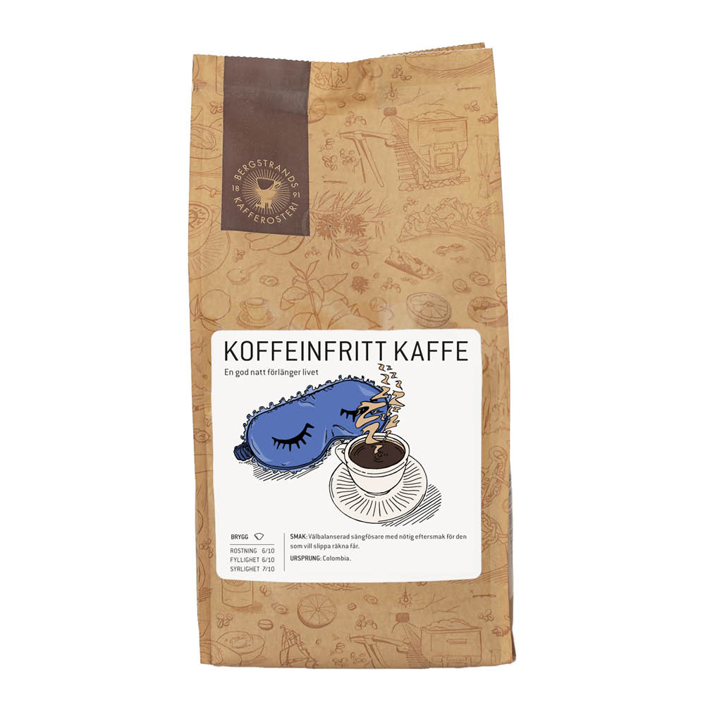 Bergstrands Kafferosteri Koffeinfritt Bryggmalet Kaffe 250 g