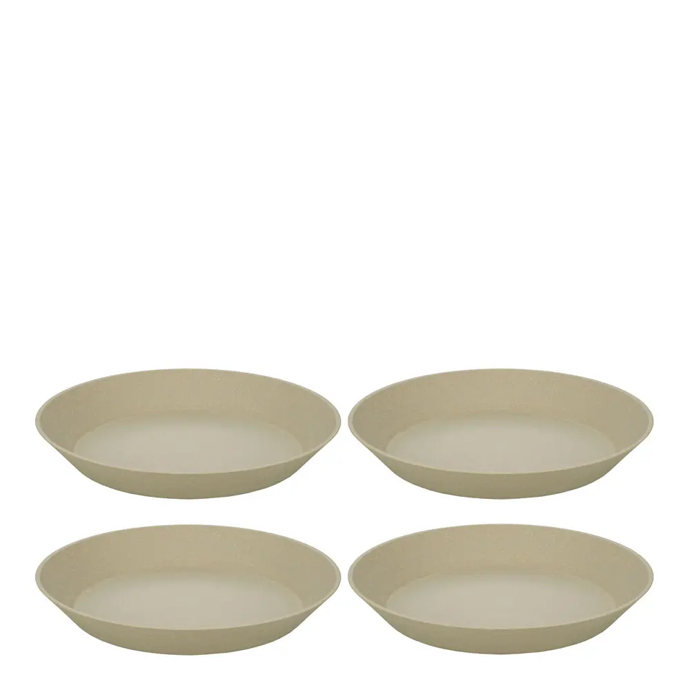 Connect tallerken 24 cm 4 stk beige