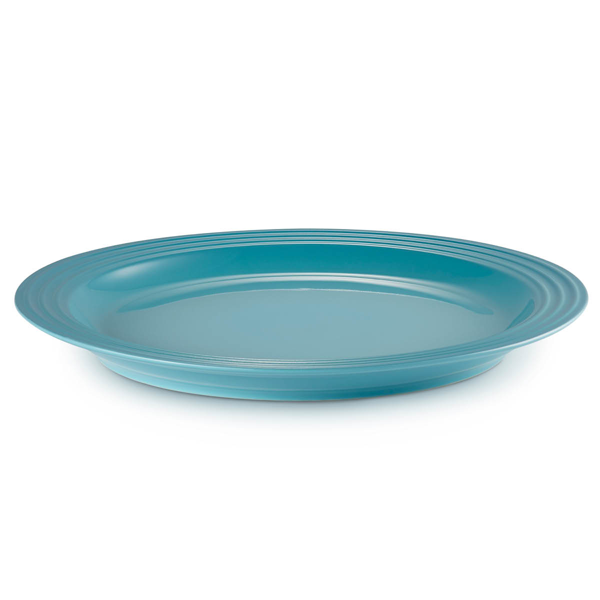 Le Creuset Signature flat tallerken stentøy 27 cm caribbean