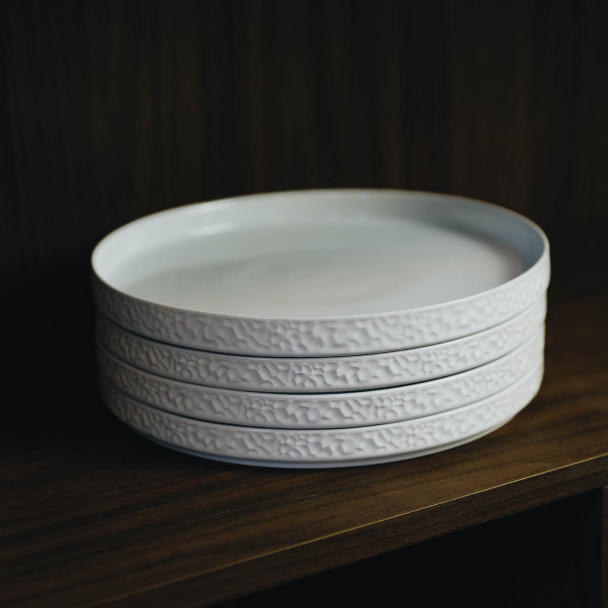 Vargen & Thor Servisen C tallerken 25x25 cm 4 stk hvit