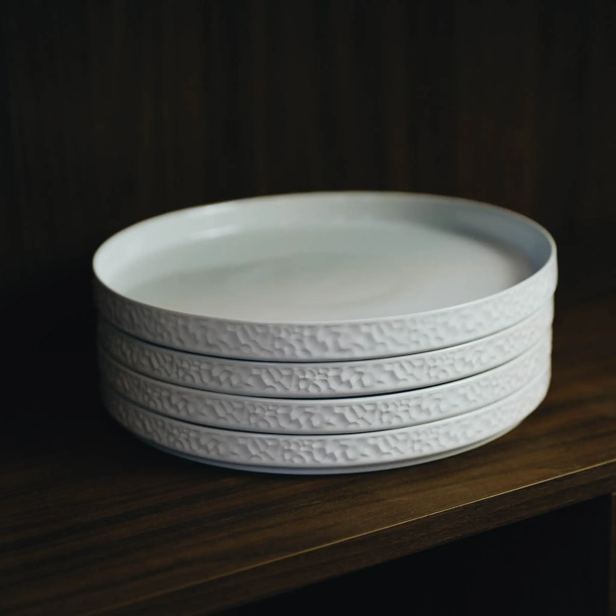 Vargen & Thor Servisen C tallerken 25x25 cm 4 stk hvit hover