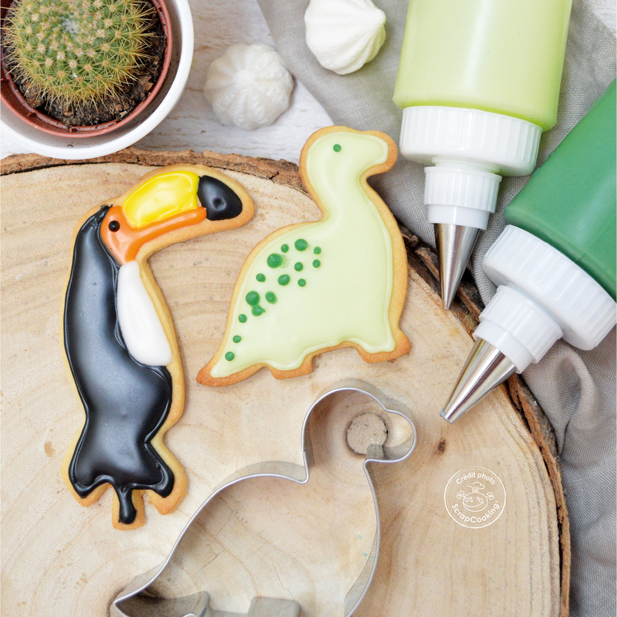 ScrapCooking Utstickare kakformar 16-pack djur