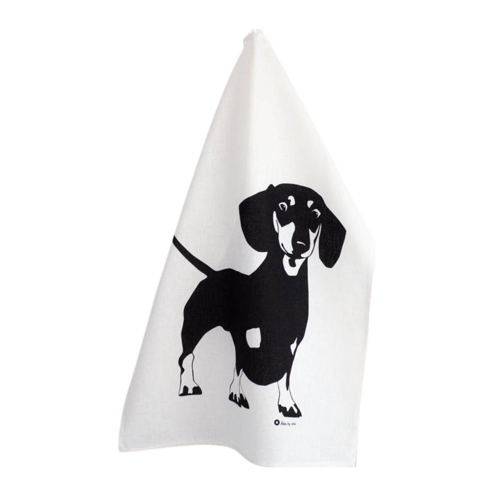 Rotor Design Åke kökshandduk 70x30 cm svart/vit