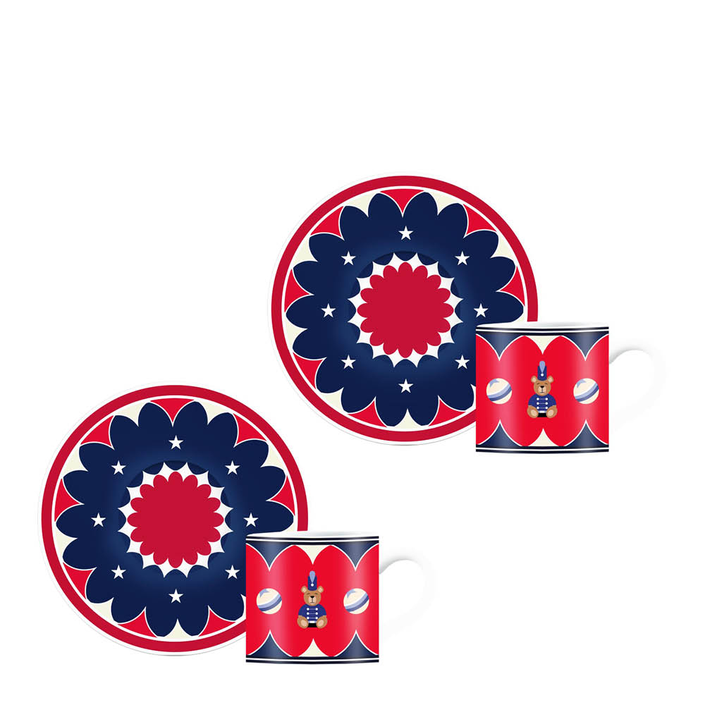 Bialetti Joyful espressokopp m/underskål 4 deler 7 cl