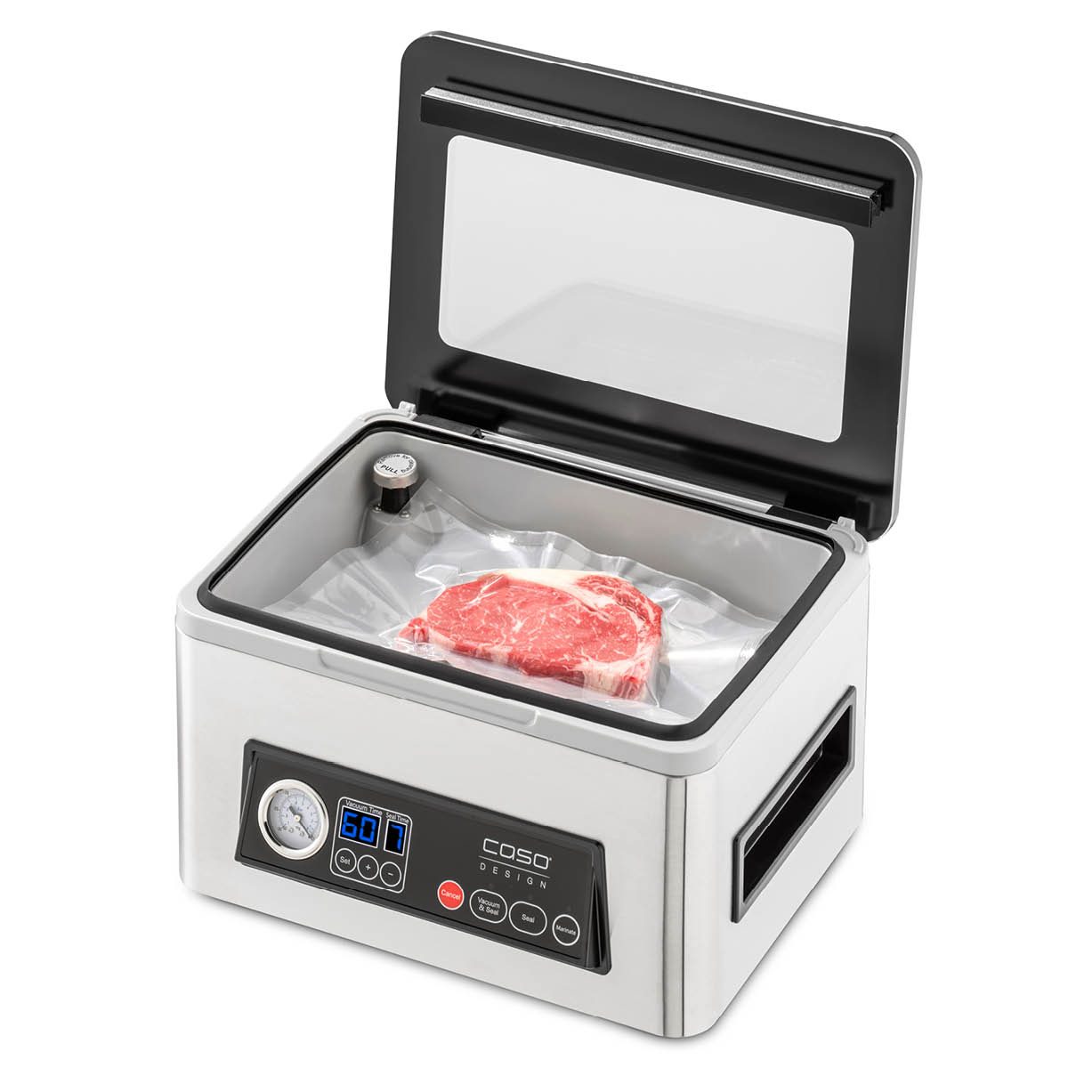 Caso VacuChef 50 Vakuumikone Hopea/Musta