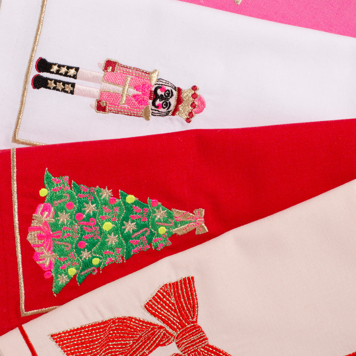 Vondels Santa's Favorites servett 45 cm 2-pack Nötknäppare vit