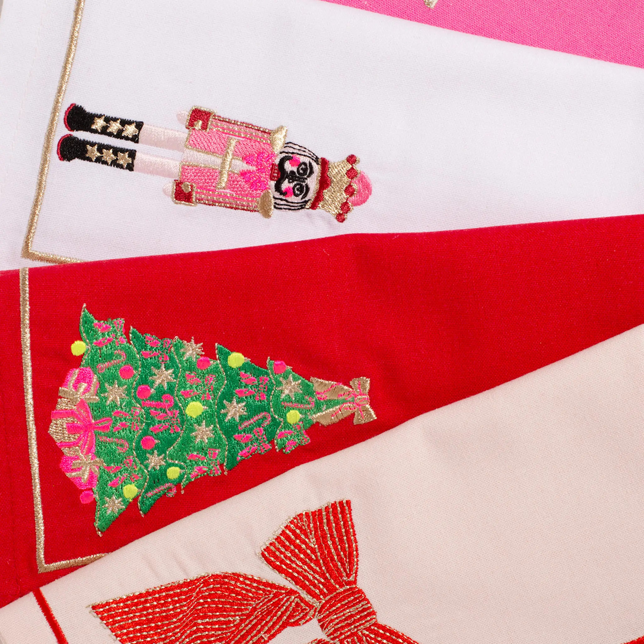 Vondels Santa's Favorites servett 45 cm 2-pack Nötknäppare vit