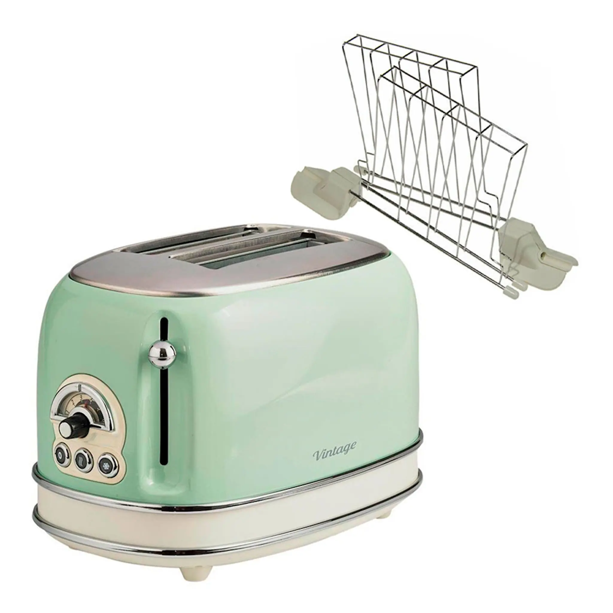 Ariete Vintage Brödrost med toastgaller 2 skivor Grön