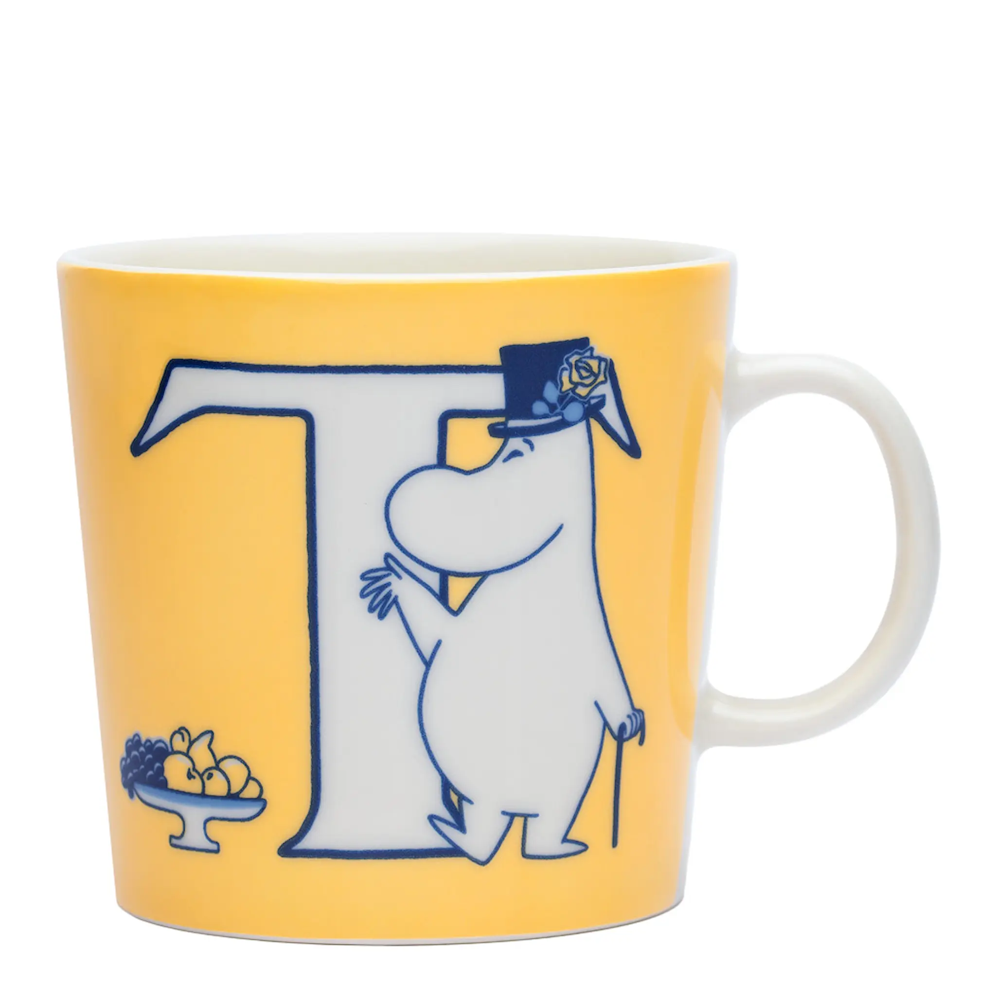 Moomin Arabia Muminmugg bokstav T 40 cl gul