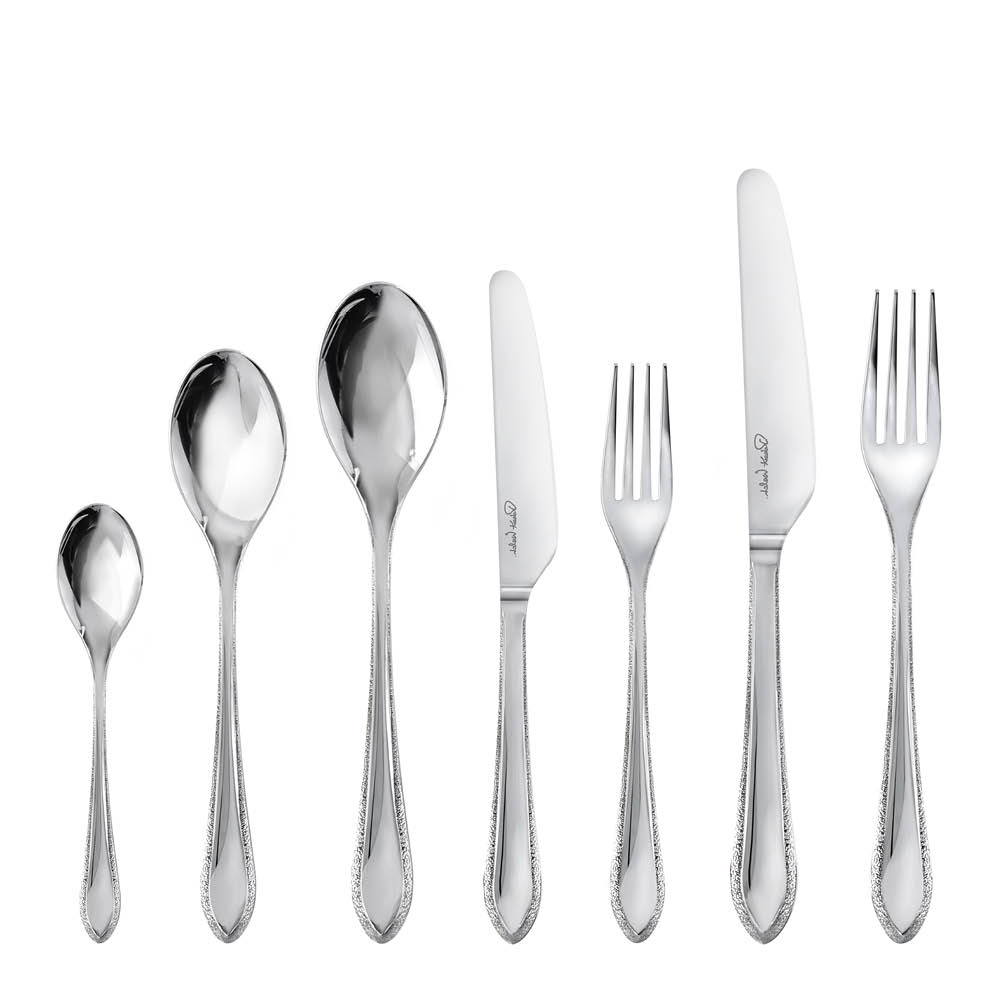 Robert Welch Kemble Textur bestickset 42 delar stål