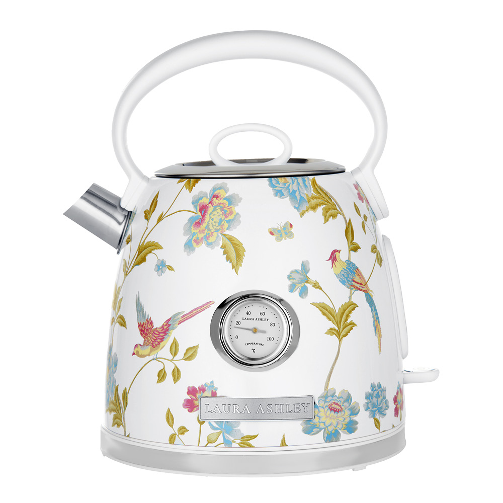 Laura Ashley - Dome Vedenkeitin Elveden 1,7L Valkoinen