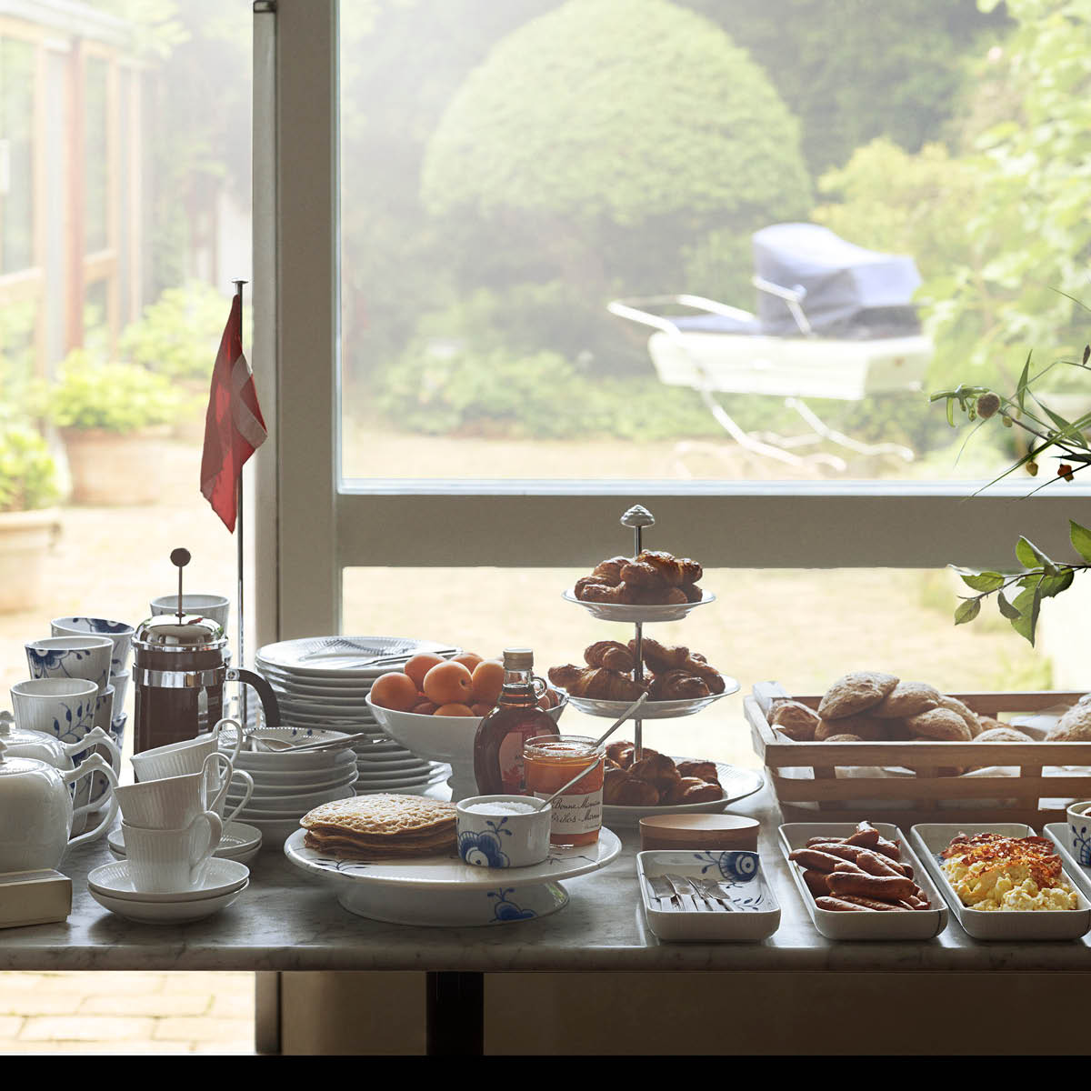 Royal Copenhagen Blue Fluted Mega Kerrosvati 3 kerrosta