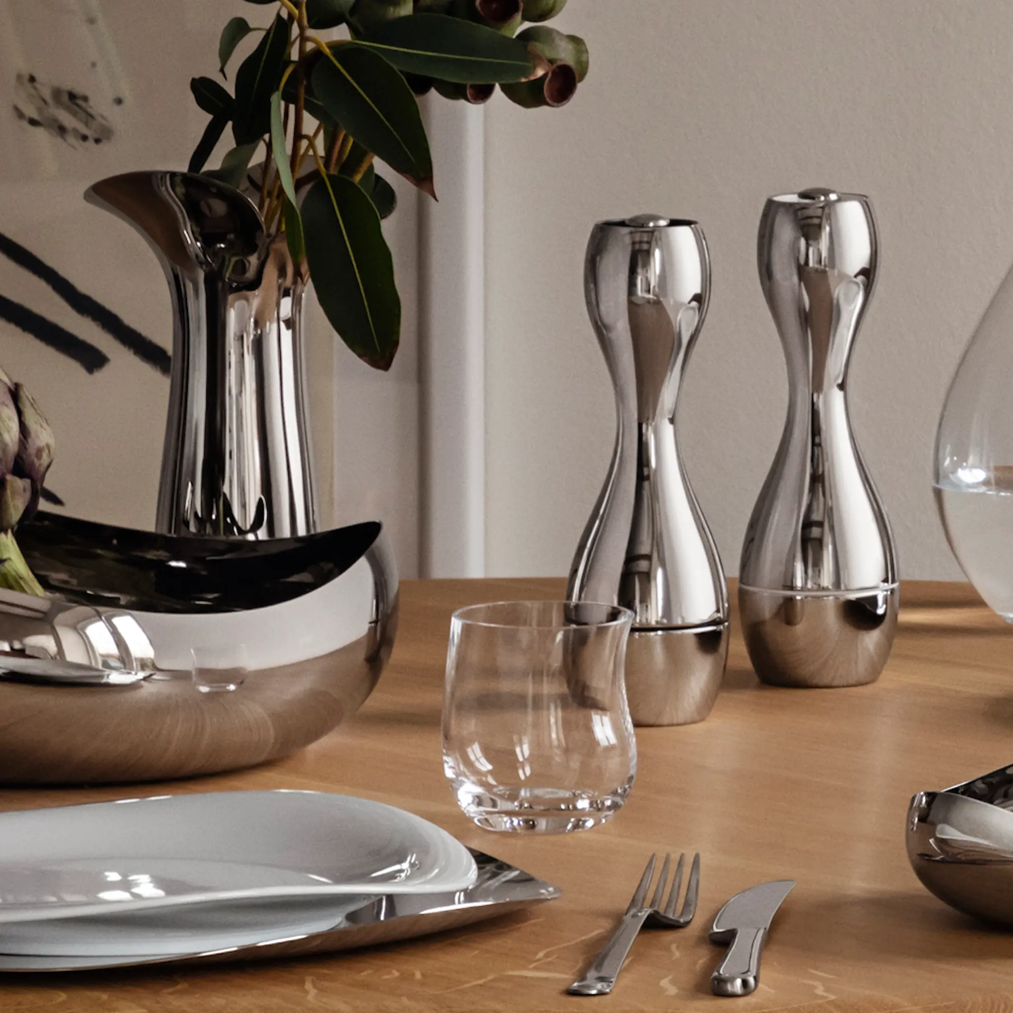 Georg Jensen Cobra Salt och pepparkvarn 20 cm Rostfri