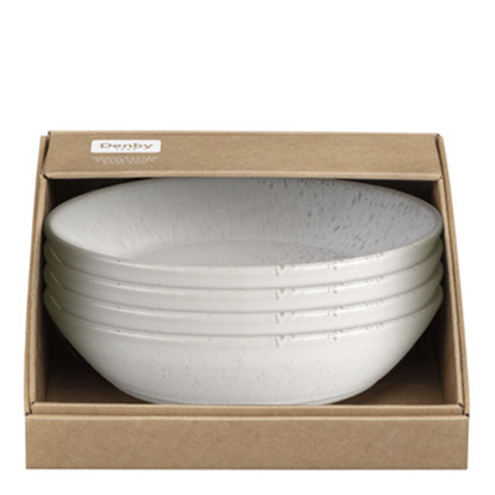 Denby Kiln skål 22 cm 4 stk beige