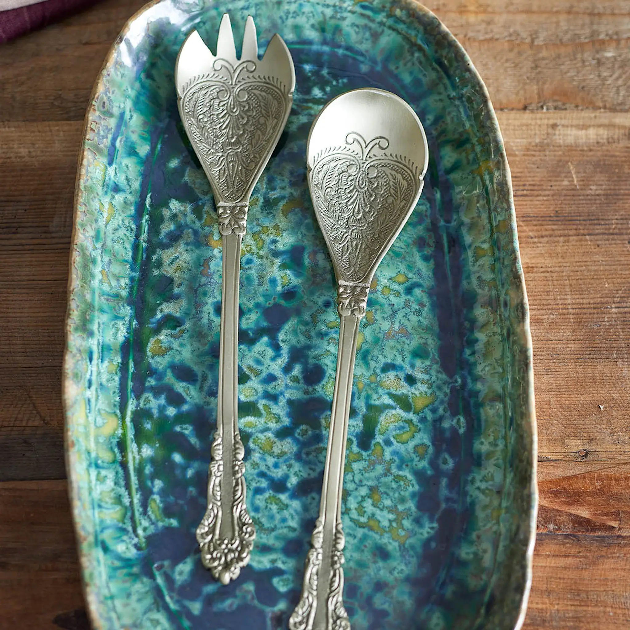 Bloomingville Kalima Salaattiottimet 26 cm 2 kpl Messinki