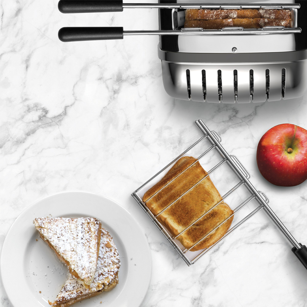 Dualit Classic Combi brødrister 2+1 skiver toastrist rustfri