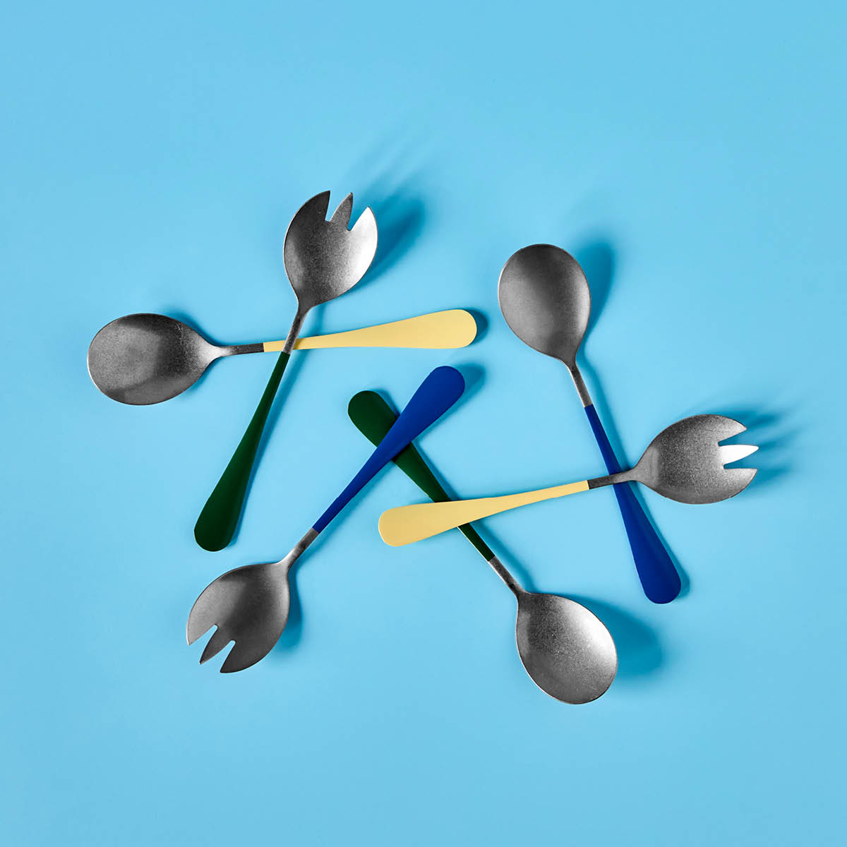 Nicolas Vahé Salatbestikk 20 cm blå