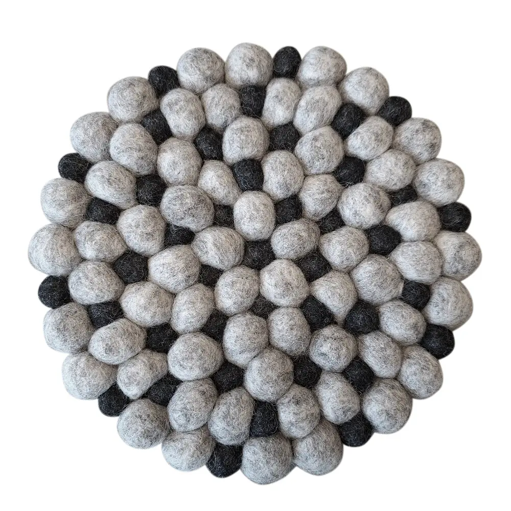 Hotspot bordbrikke 21 cm beige/mørk grå