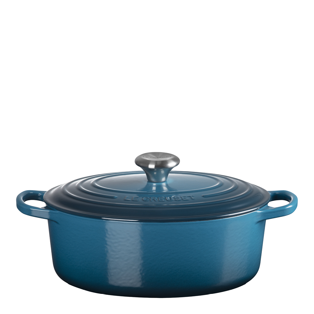 Le Creuset - Signature Valurautapata soikea 27 cm 4,1 L Deep Teal