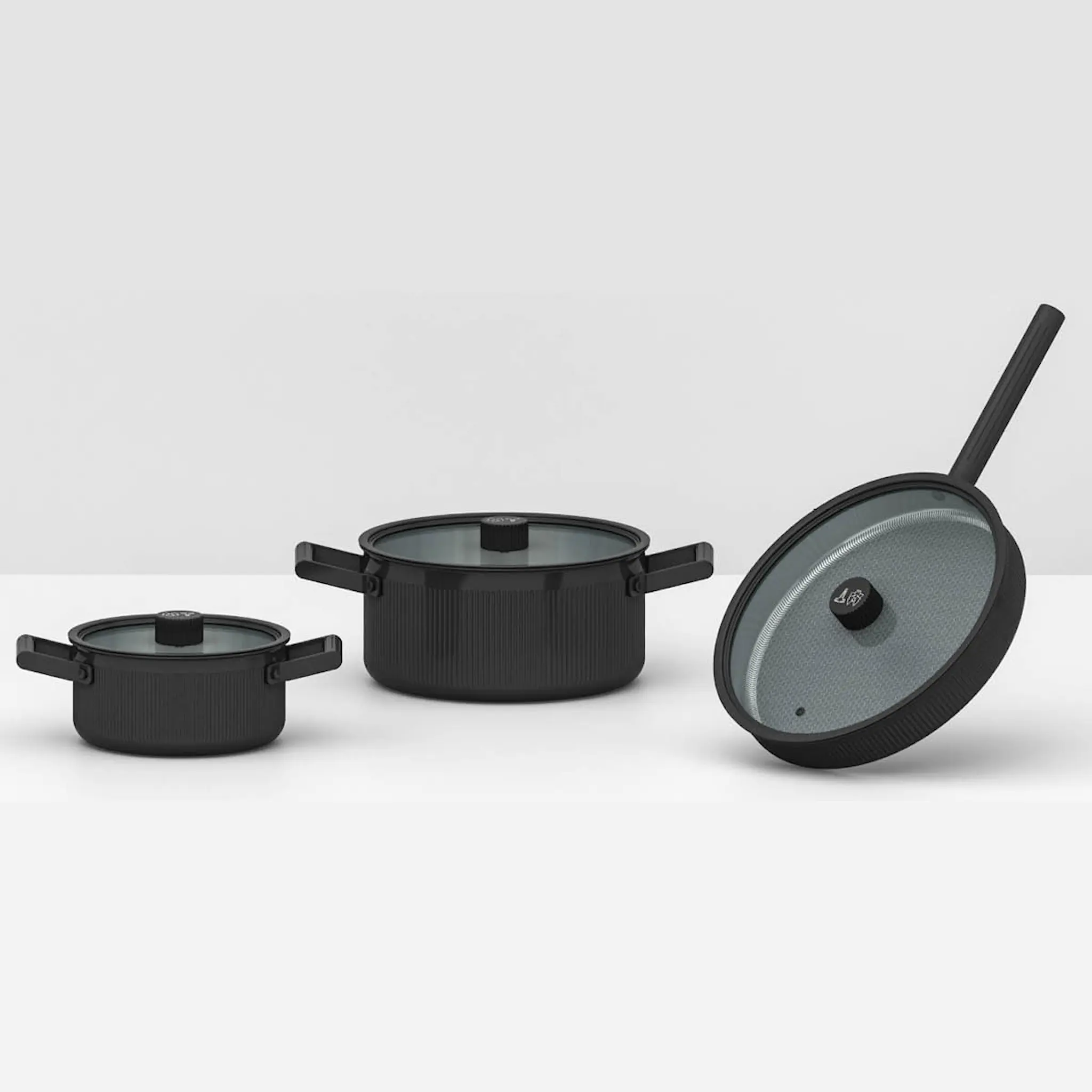 Vargen & Thor Glima grytset 3 delar Ltd. Ed. svart