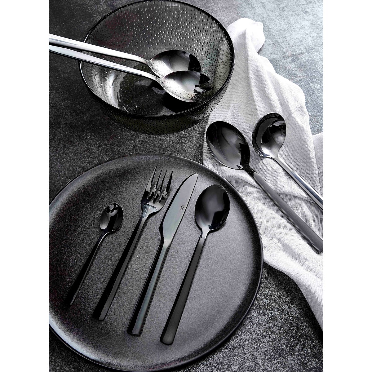 Aida RAW salatsett 2 stk svart