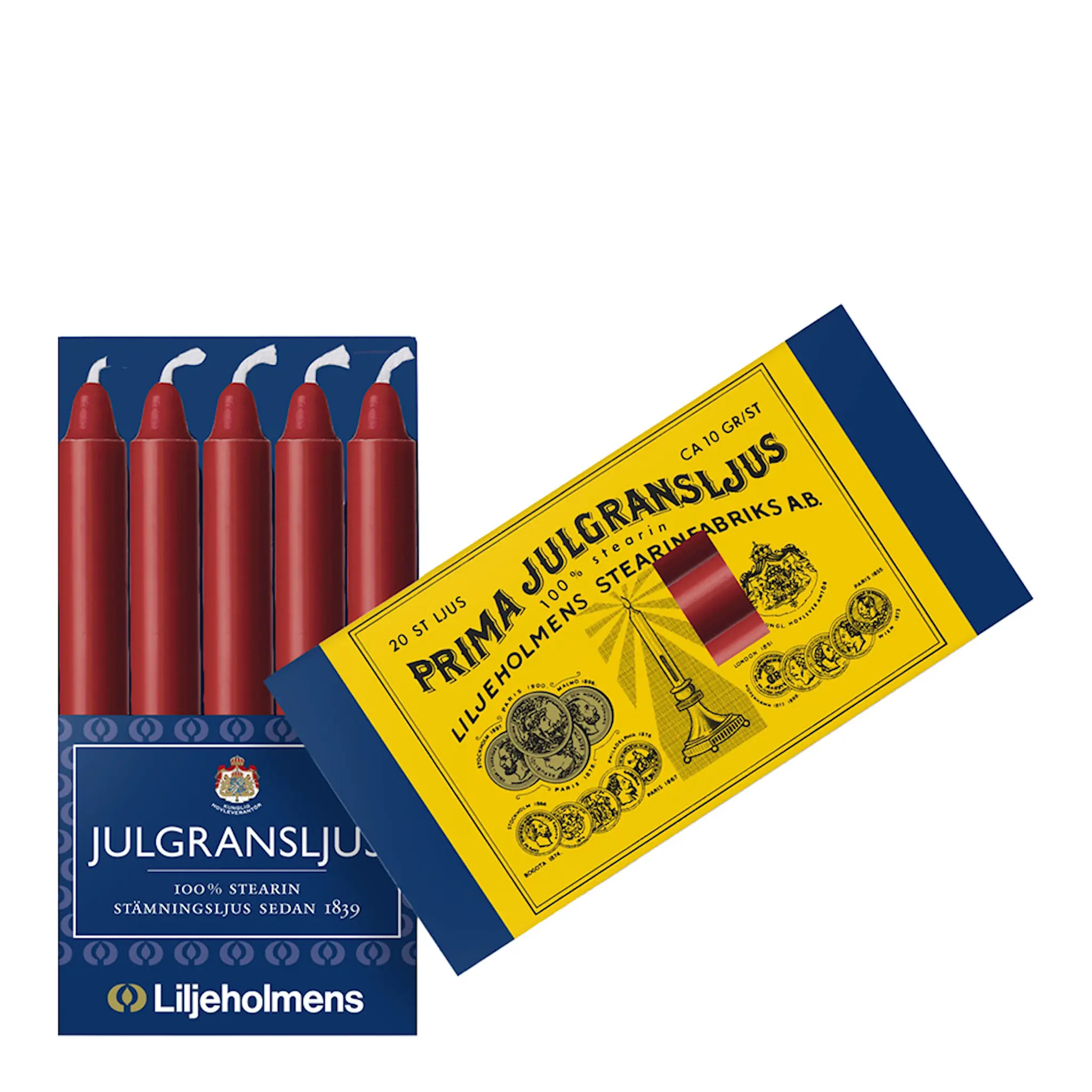 Liljeholmens Julgransljus 11,7 cm 20-pack röd