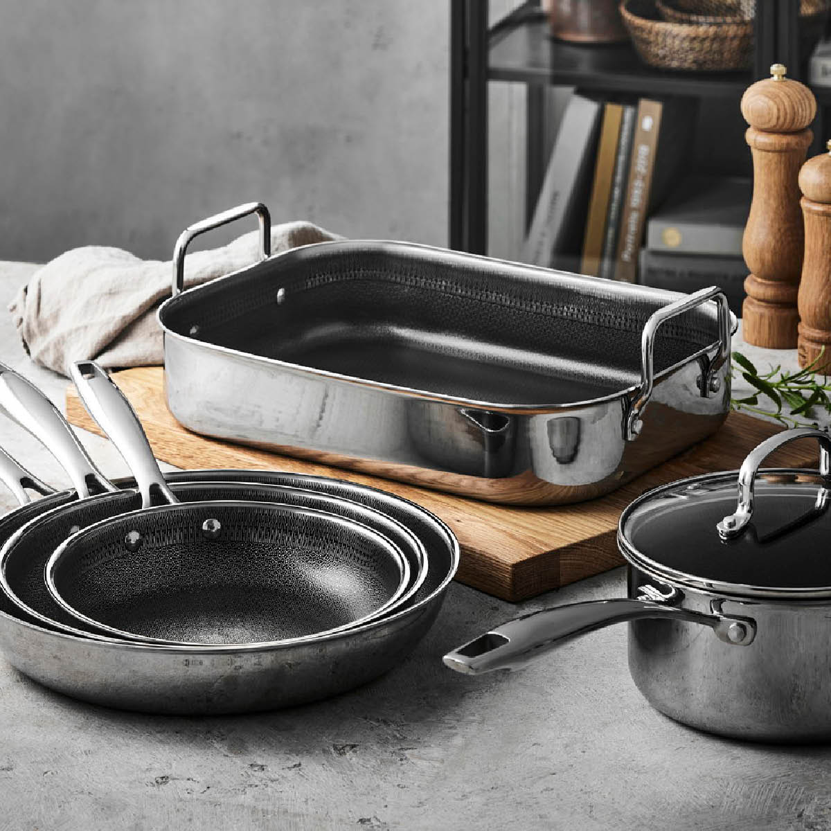Pillivuyt Gourmet Paillon Hybrid langpanne 39x26 cm keramisk