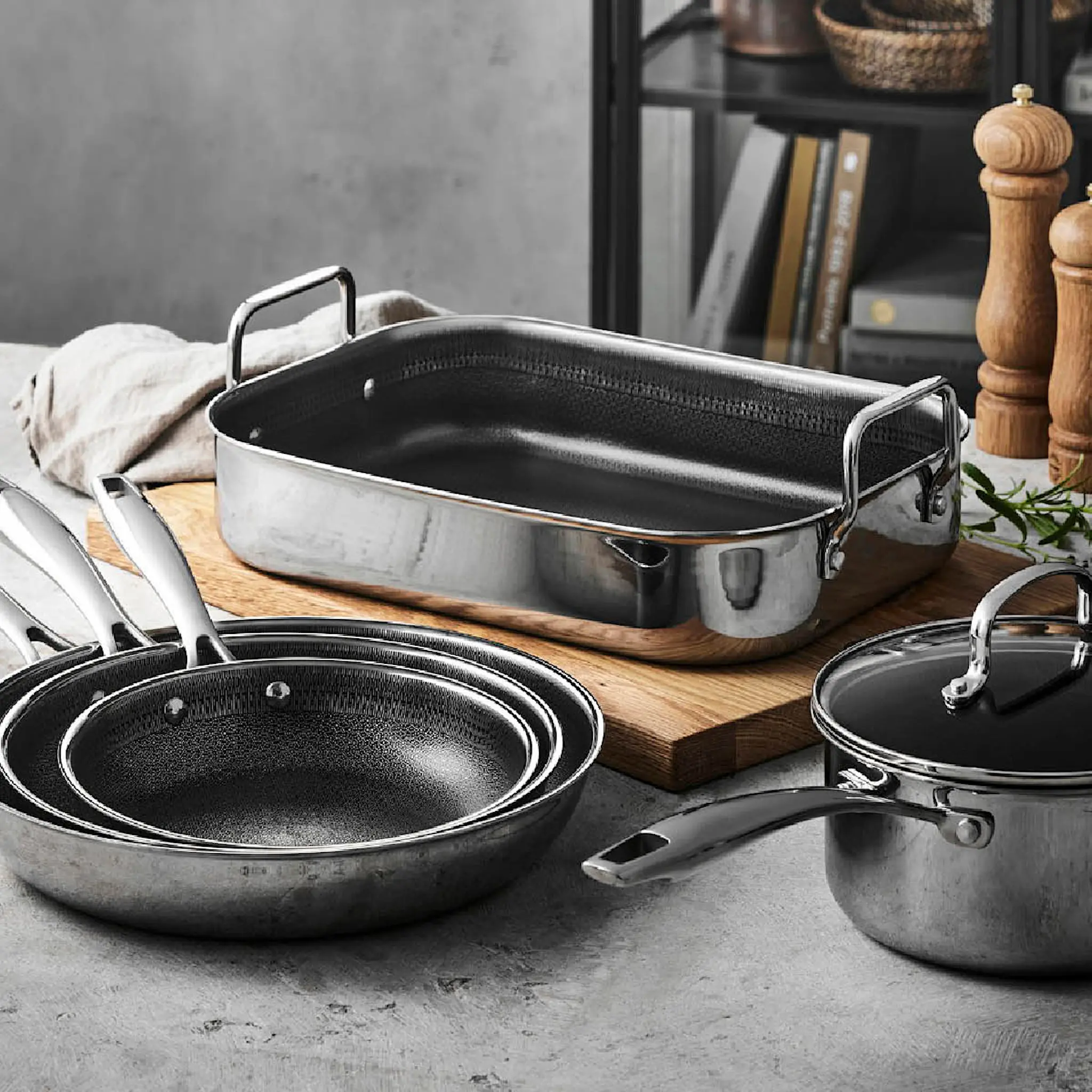 Pillivuyt Gourmet Paillon Hybrid langpanne 39x26 cm keramisk