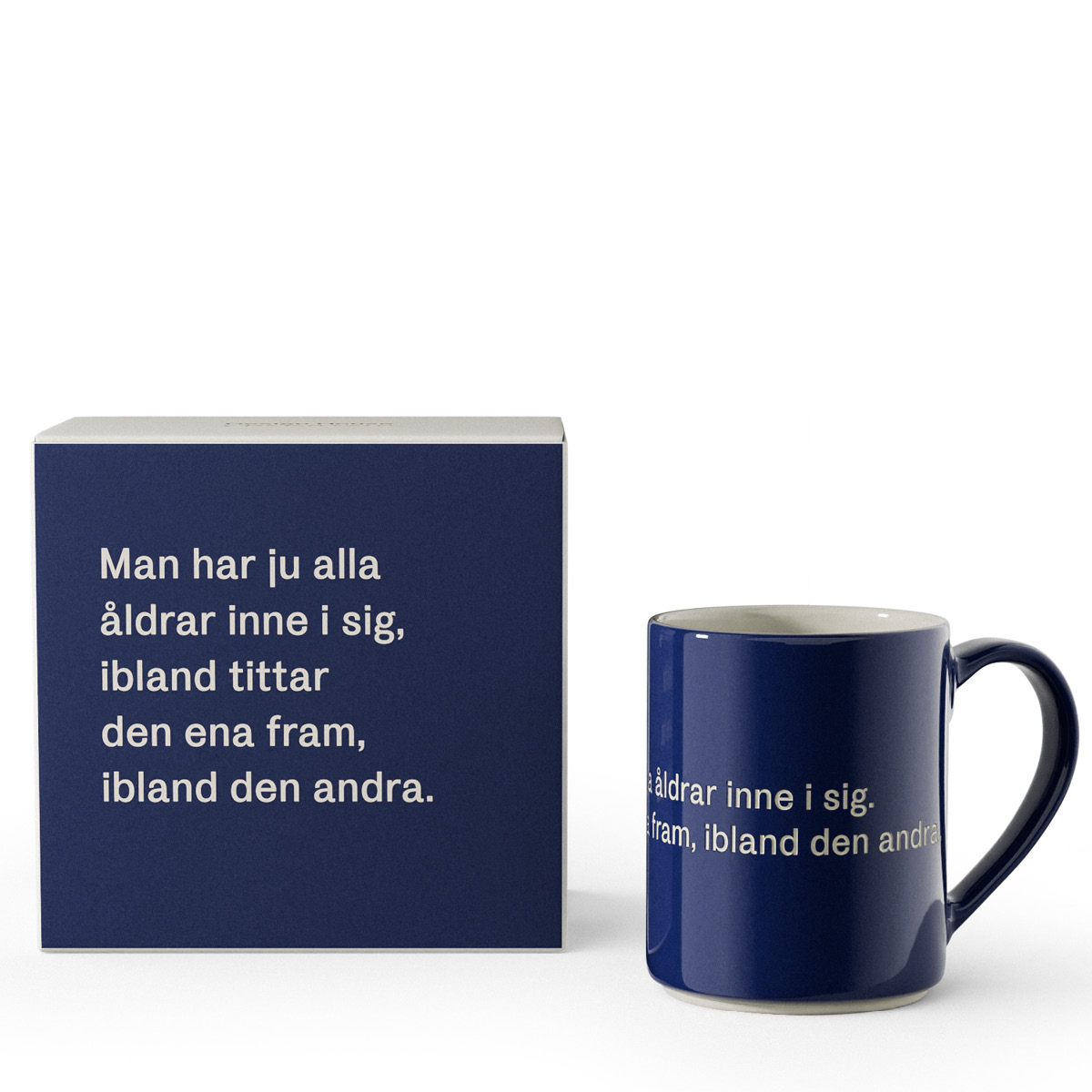 Design House Stockholm Mugg Blå - Man har ju alla åldrar inne i sig… 35 cl Blå