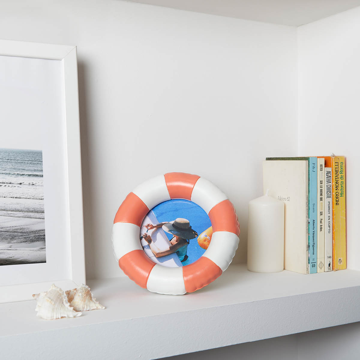 Balvi Floats fotoram 17,2 cm röd/vit