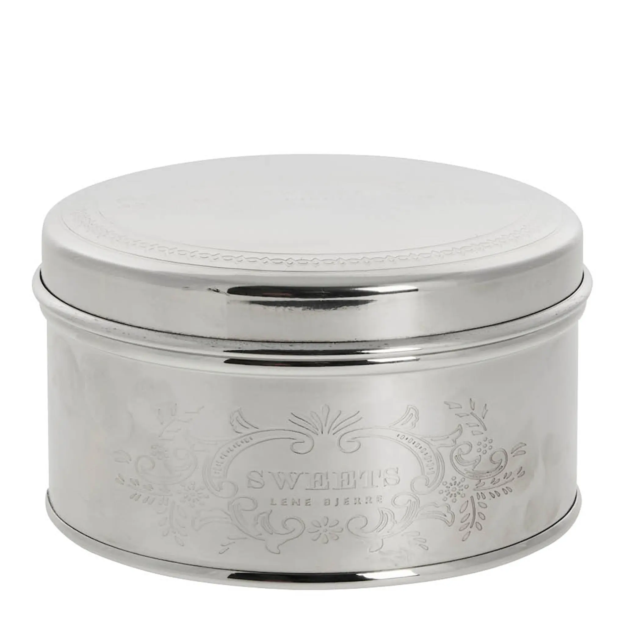 Lene Bjerre Cosia burk Ø13 cm silver