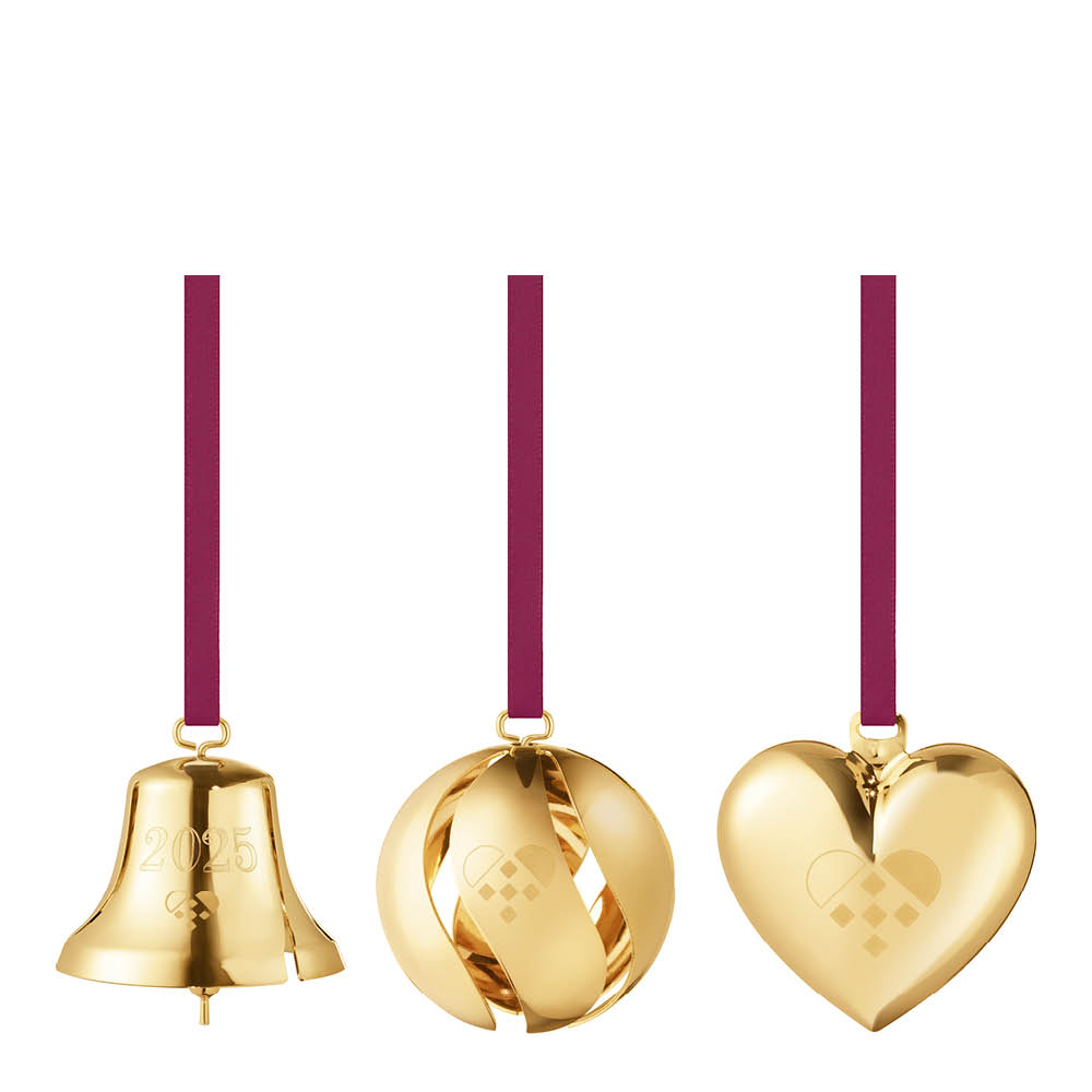 Georg Jensen Jul 2025 julhänge 3 delar guld