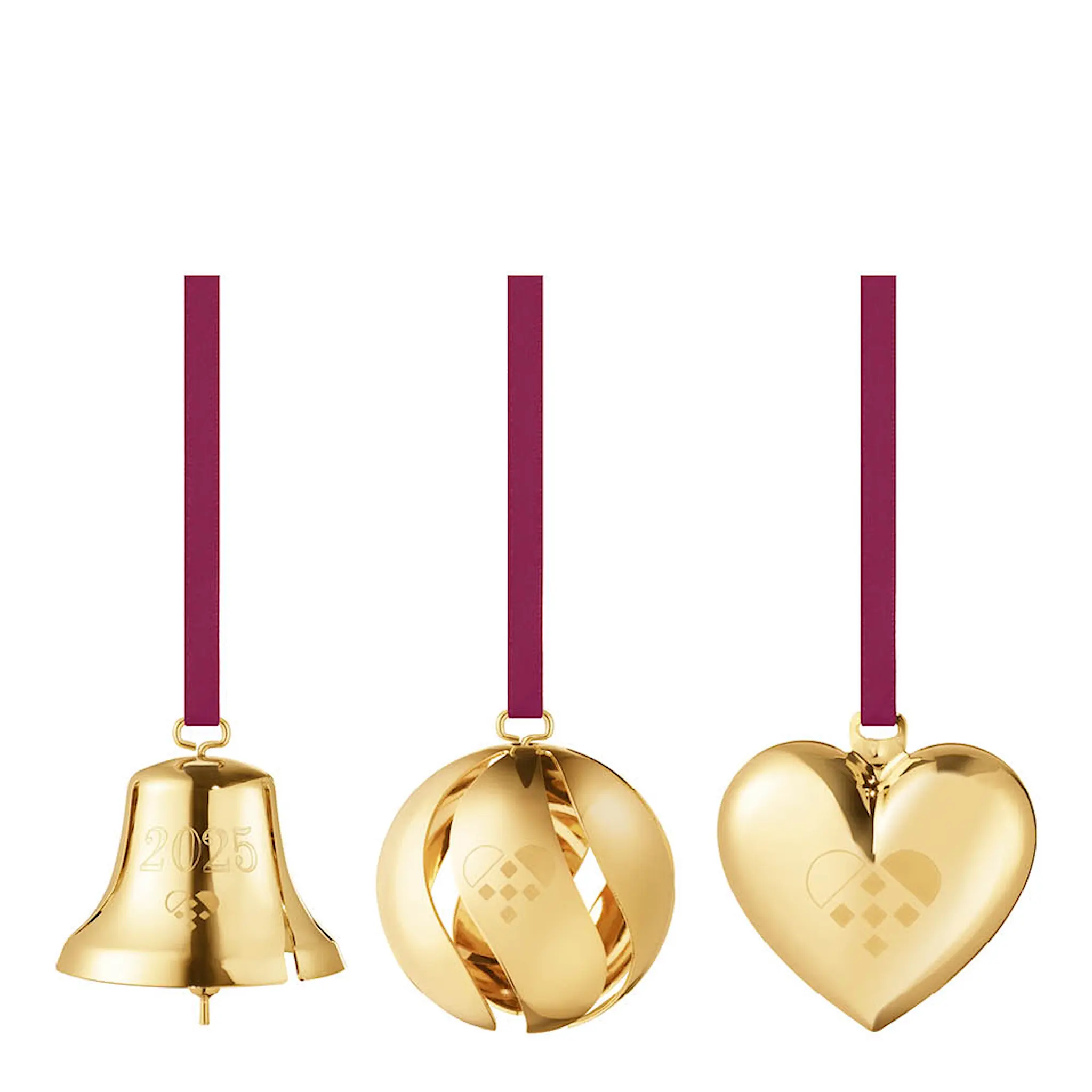 Georg Jensen Jul 2025 julhänge 3 delar guld