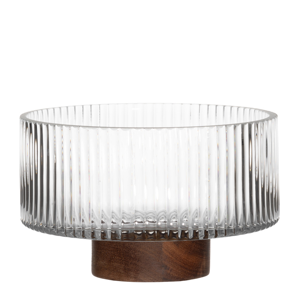 Maku Kitchen Life Maku Kulho uurretulla lasilla 15 cm 0,8 L Kirkas/Puu