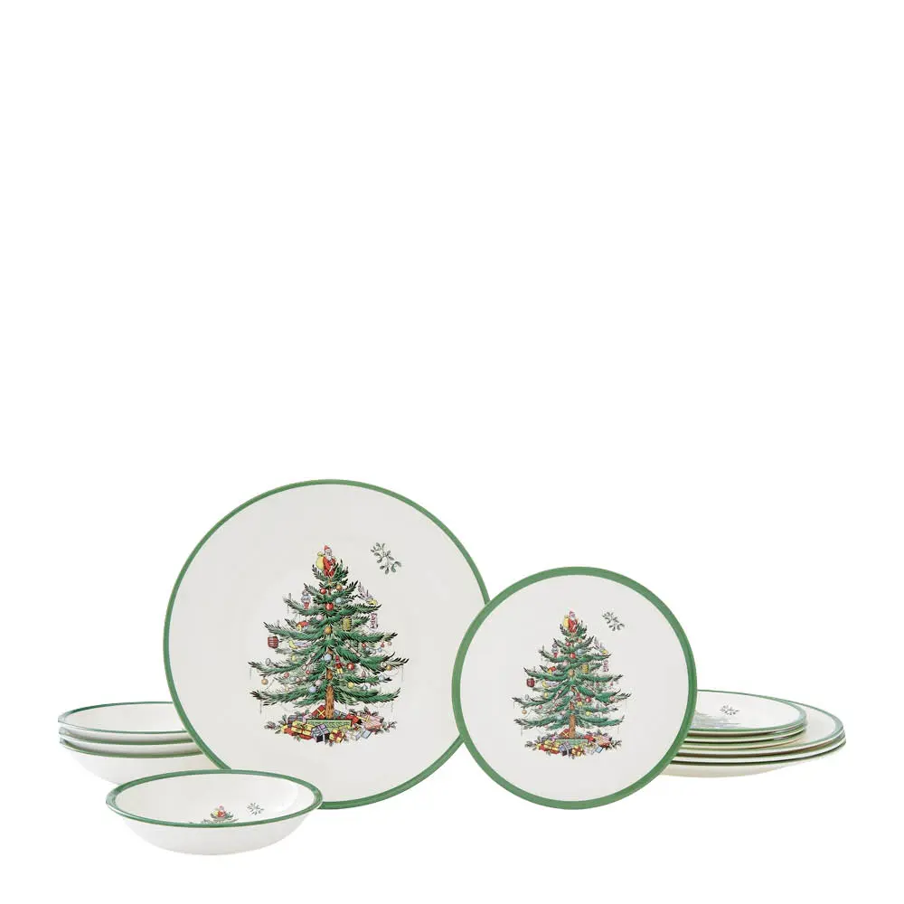 Christmas Tree middagsservise 12 deler 4 personer