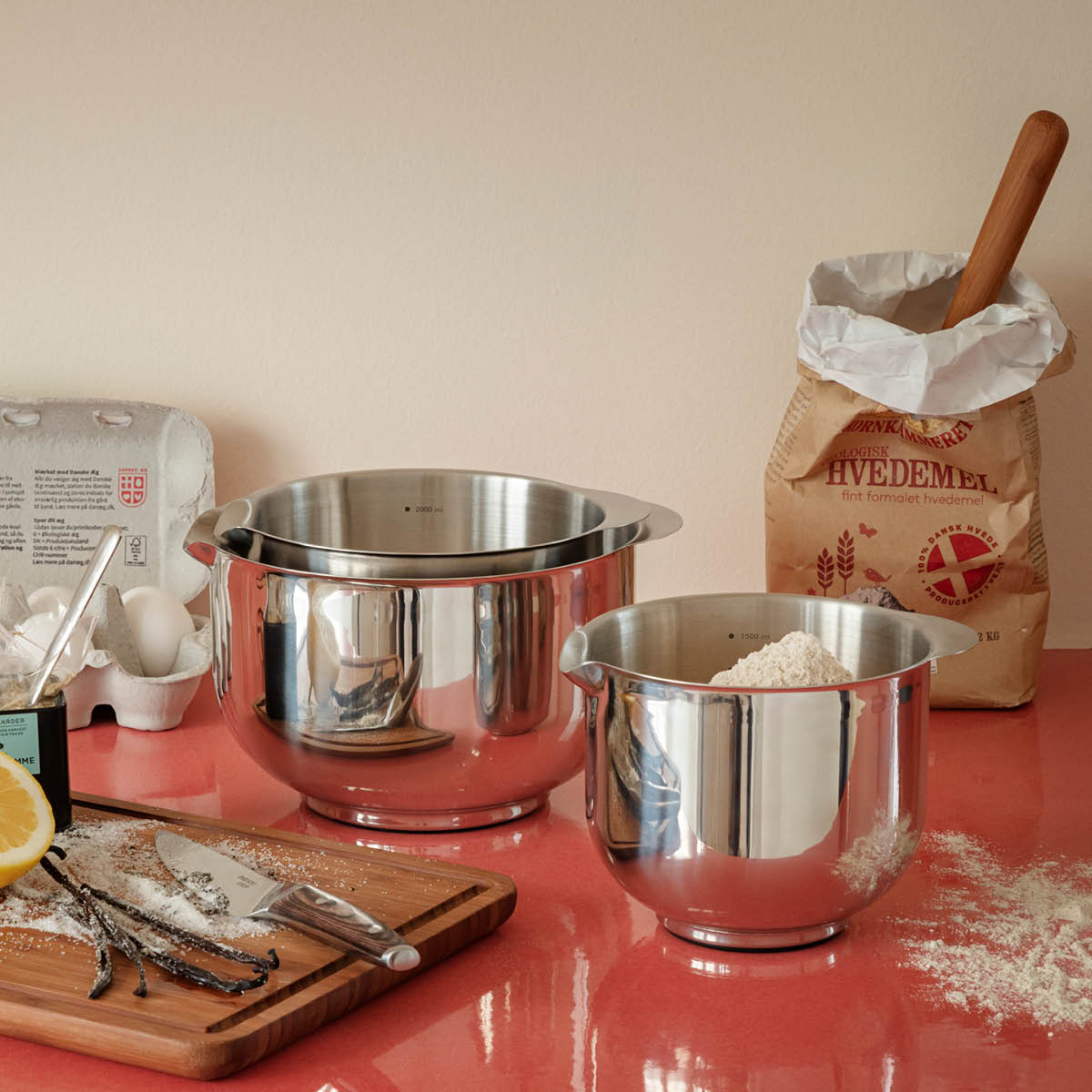 Eva Solo Eva skålset bunke 3 delar stål