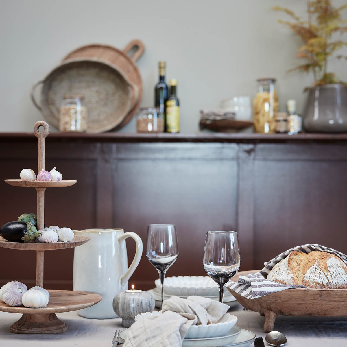 Lene Bjerre Merle tallerken 39 cm akasietre